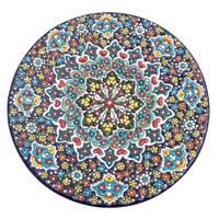 بشقاب سفالی آرت گالری طرح میناکاری کد A3034