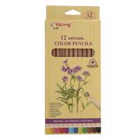 مداد رنگی 12 رنگ یالانگ مدل Natural Yalong Natural 12 Color Pencil