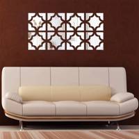 آینه پلکسی گلس دکووال مدل A215 چهل تکه - Decowall A215 Plexiglas Mirror 40 Pieces