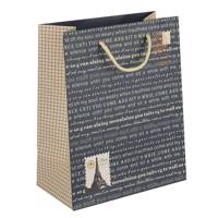 پاکت هدیه عمودی طرح پاریس - سایز بزرگ Paris Design Vertical Gift Bag - Large Size