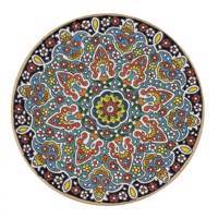 بشقاب سفالی سی دا طرح میناکاری کد KR02008
