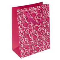 پاکت هدیه عمودی طرح الفبا Alphabet Design Vertical Gift Bag