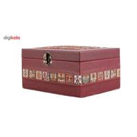 صندوقچه چرمی طهرانی سایز 2 کد 191008 Tehrani 191008 Leather Box