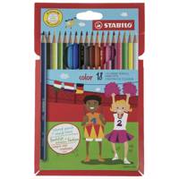 مداد رنگی 18 رنگ استابیلو مدل Swano Stabilo Swano 18 colors Pencil