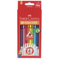 مداد رنگی 10 رنگ فابر کاستل مدل Junior Grip Faber Castell Junior Grip 10 Color Pencil