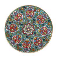 بشقاب سفالی سی دا طرح میناکاری کد KR02005 قطر 20 سانتی متر
