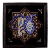 تابلو میناکاری طرح مرغ آمین MTM13