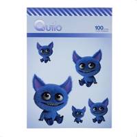 دفتر مشق کوییلو طرح هیولای آبی بانمک 100 برگ Quilo Cute Blue Monster Homework Notebook 100 Sheets