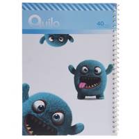 دفتر مشق کوییلو طرح هیولای خزدار بانمک 40 برگ Quilo Cute Furry Monster Homework Notebook 40 Sheets