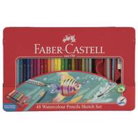 مداد آبرنگی 48 رنگ فابر-کاستل مدل Sketch Faber-Castell 48 Sketch Watercolor Pencils