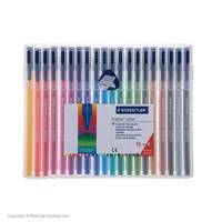ماژیک رنگ آمیزی استدلر مدل تریپلاس کالر - بسته 20 رنگ Staedtler Triplus Color Marker - Pack of 20