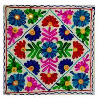 کاور کوسن سوزن دوزی مدل ابریشمی کد416 Silky Needlework Cushion Cover 416