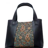 کیف دوشی چرم طرح ترمه