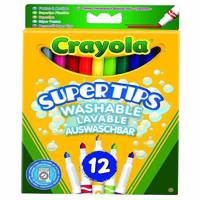 ماژیک رنگ آمیزی کرایولا مدل Supertips - بسته 12 رنگ Crayola Supertips Marker Pack of 12