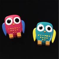 گیره آهنربایی ناگا کد 20305 مدل جغد - Naga Strong polyresin Magnets Owls 20305