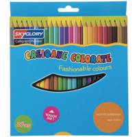 مداد رنگی 24 رنگ اسکای گلوری مدل Fashionable Colours - Skyglory Fashionable Colours 24 Color Pencil