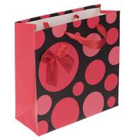 پاکت هدیه افقی طرح دایره - سایز کوچک Circle Design Horizental Gift Bag - Small Size