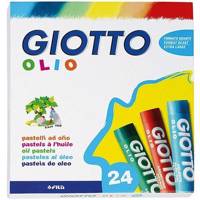 پاستل روغنی 24 رنگ جیوتو مدل Olio Giotto Olio 24 Colored Oil Pastel