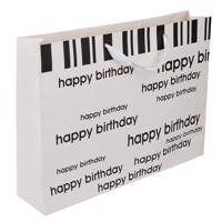 پاکت هدیه‌ افقی طرح Happy Birthday Happy Birthday Design Horizontal Gift Bag