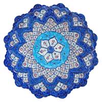 بشقاب میناکاری مسی رستا طرح 186-15-102 قطر 25 سانتی متر