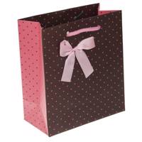 پاکت هدیه عمودی طرح قلب‌‌های ریز - سایز کوچک Tiny Heart Design Vertical Gift Bag - Small Size