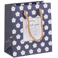 پاکت هدیه عمودی طرح شکوفه های سفید White Blossoms Vertical Gift Bag