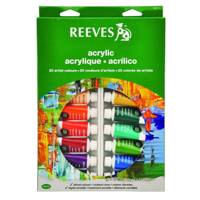 رنگ اکرلیک 20 رنگ ریوز حجم 22 میلی لیتر Reeves 20 Color Acrylique 22ml