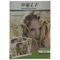 کاغذ فتو گلاسه 115 گرم ولف سایز A3 Wolf 115 G Glossy Photo Paper Size A3