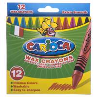 مداد شمعی 12 رنگ کاریوکا Carioca 12 Color Wax Crayon