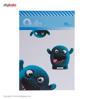 دفتر مشق کوییلو طرح هیولای خزدار بانمک 40 برگ Quilo Cute Furry Monster Homework Notebook 40 Sheets