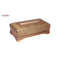 جعبه دستمال کاغذی خاتم کاری چیتساز کد dkh28