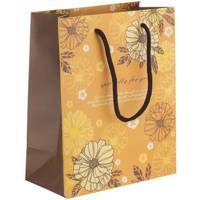 پاکت هدیه عمودی طرح گل های پاییزی Automn Flowers Vertical Gift Bag