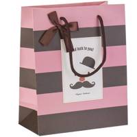 پاکت هدیه عمودی طرح راه راه Striped Vertical Gift Bag