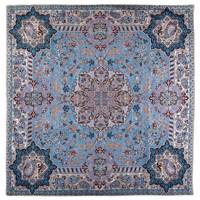 رومیزی ترمه حسینی ابریشمی طرح نفیس 00 - 09