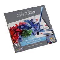 مداد آبرنگی 24 رنگ کرتاکالر مدل 24024 - Cretacolor 24024 24 Colored Aquarelle Pencils