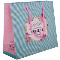 پاکت هدیه افقی طرح بوته روز Rose Bush Horizontal Gift Bag