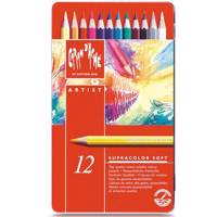 مداد آبرنگی 12 رنگ کارن داش سری آرتیست کد 3888312 Caran dAche Artist 12 Watercolor Pencil 3888312