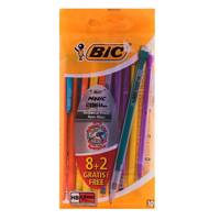 مداد نوکی بیک سری ماتیک مدل استرانگ با قطر نوشتاری 0.9 میلی متر - بسته 10 عددی Bic 0.9mm Matic Strong Mechanical Pencil - Pack of 10