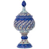گز خوری مسی میناکاری شده اثر شیرازی طرح 2 سایز مینیاتوری
