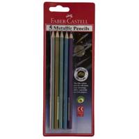 مداد متالیک 5 رنگ فابر کاستل Faber-Castell 5 Color Metallic Pencil