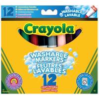 ماژیک رنگ آمیزی کرایولا مدل Washable Markers - بسته 12 رنگ Crayola Washable Markers 12 Colors Marker