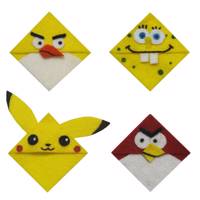 نشانگر کتاب نمدی میس گلد مدل C01 بسته 4 عددی Miss Gold C01 Felt Book Mark