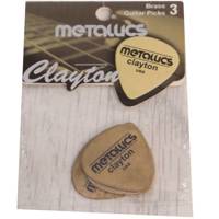 پیک گیتار الکتریک کلایتون مدل نازک Brass Metallics بسته‌ سه عددی Clayton Brass Metallics Guitar Picks 3 Pack