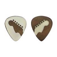 پیک چوبی اپکسی رزین و گردو ترکیبی 2 گیتار چوپیک بسته 2 عددی Chopick Walnut and Epoxy Resin Mix 2 Guitar Wooden Picks Pack Of 2