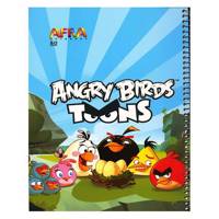 دفتر 50 برگ افرا طرح پرندگان خشمگین جلد شومیز Afra 50 Sheets Angry Birds1 Design soft Cover Notebook