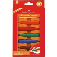 مداد شمعی فابر کاستل مدل فرست گریپ - بسته 6 رنگ Faber-Castell First Grip Crayons - Pack of 6