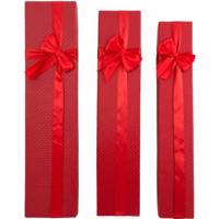 جعبه هدیه بهارگالری مدل Red Gift Box بسته 3 عددی