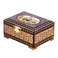 جعبه جواهرات خاتم کاری مارک اخوان مارکت لند MKH221
