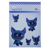 دفتر مشق کوییلو طرح هیولای آبی بانمک 60 برگ Quilo Cute Blue Monster Homework Notebook 60 Sheets