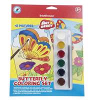 بسته رنگ آمیزی اریک کراوزه مدل Butterfly ErichKrause Butterfly Coloring Set